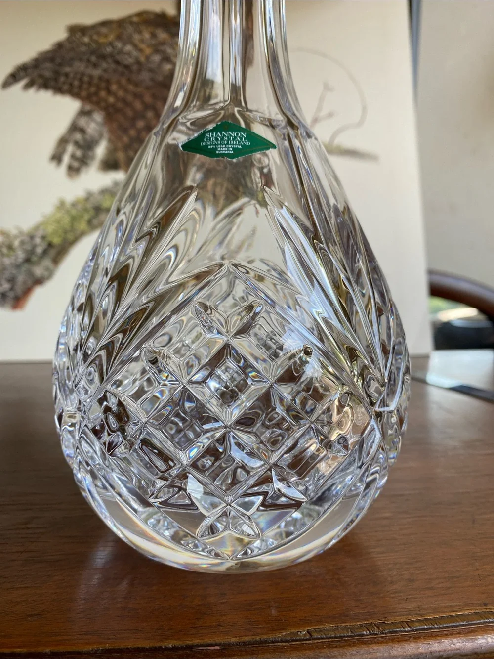 Vintage Shannon Crystal Wine or Liquor Decanter